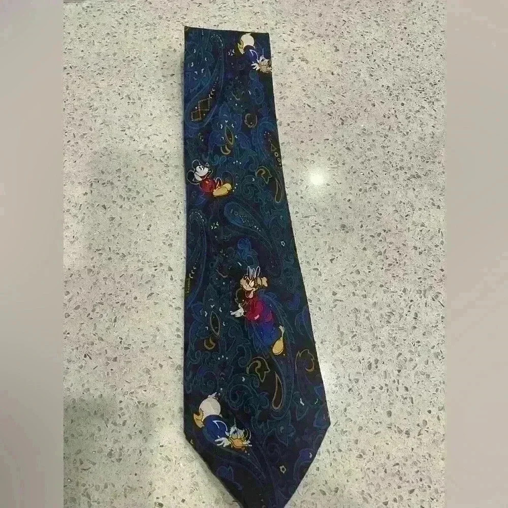 Vintage Mickey Inc/Disney Tie. Mickey Mouse, Goofy and Donald Duck. Handmade.